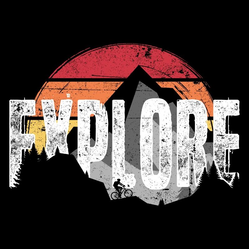 Explore Mountain Sunset Emblem