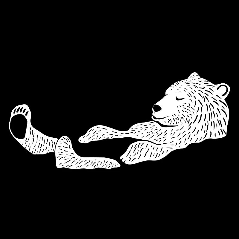 Eisbär, der Schwimmer