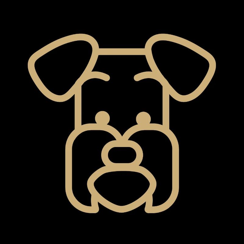Schnauzer Hunderasse Polygon Gesicht