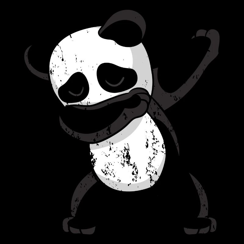 Panda Dabbing Dabbing Dabbing Style Grunge Vintage