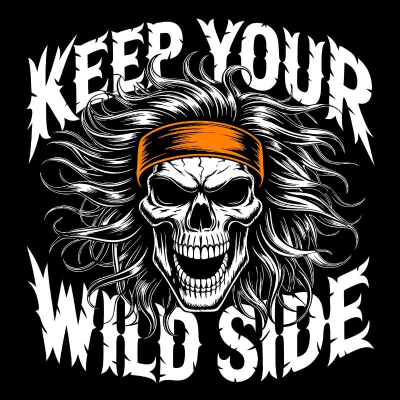 Keep Your Wild Side Skull