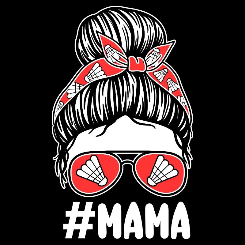 Federball Mama Mutter Badminton