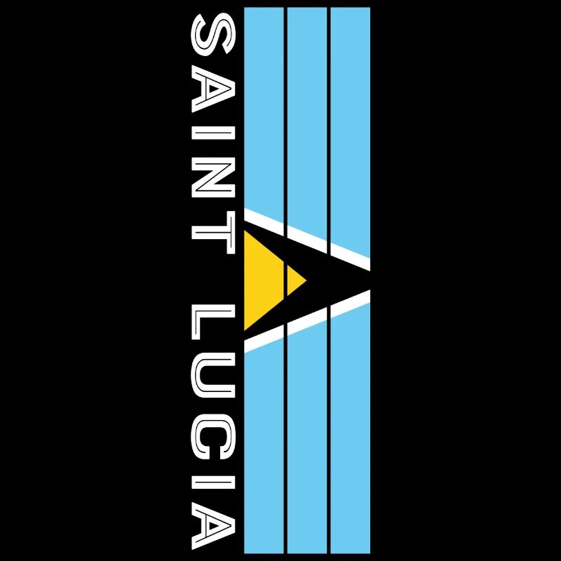 Sainte-Lucie couleur du pays en rayures