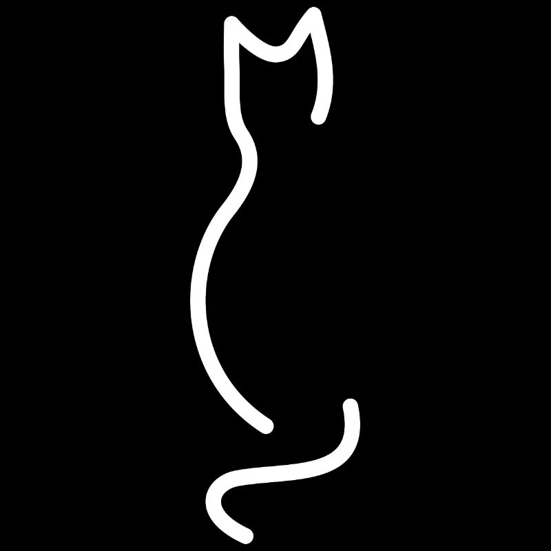 Chat simple blanc