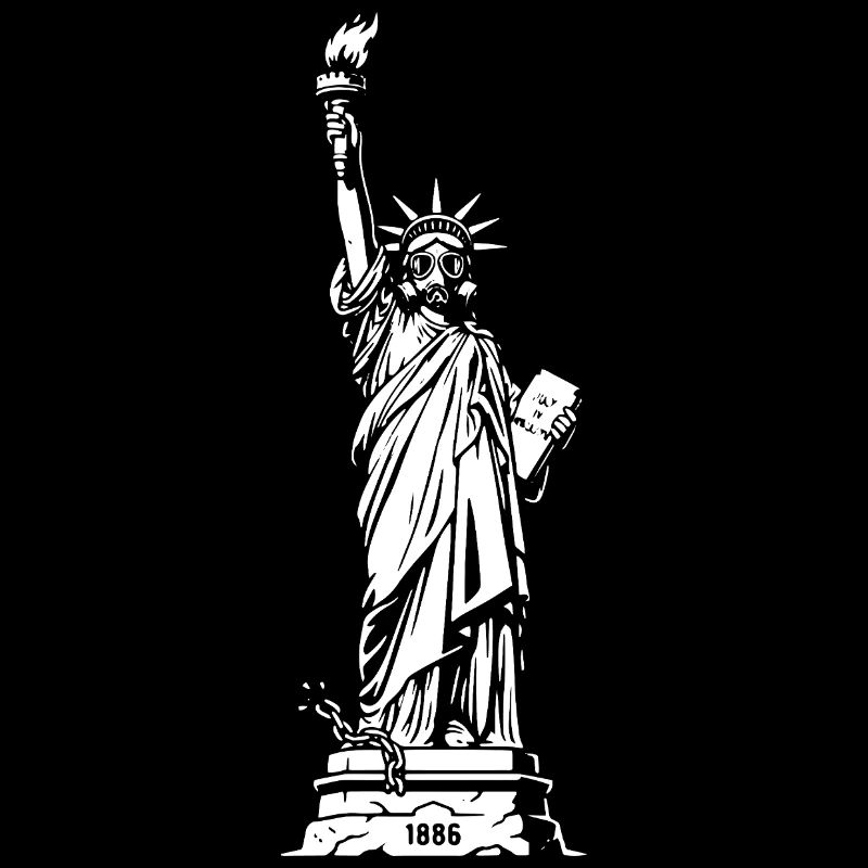 Liberty Silhouette: Fackel & Tablet