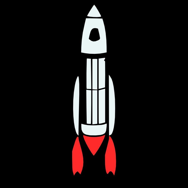 Vecteur de vol spatial spatial de fusée spatiale