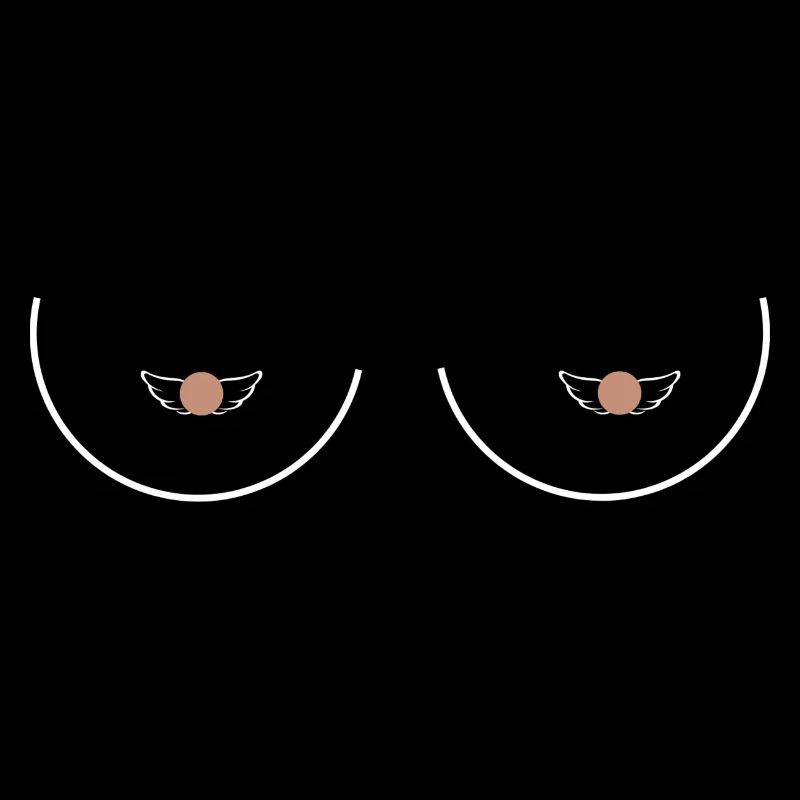 Statement Brüste Herz Nippel lustig Muttertag