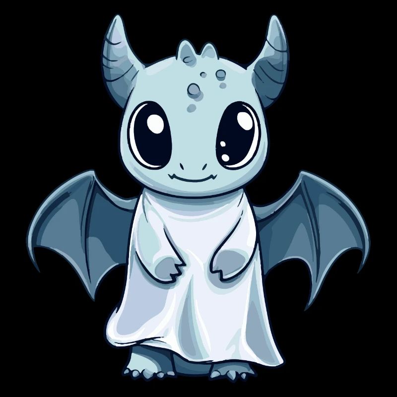 Drache Halloween Comic Geist