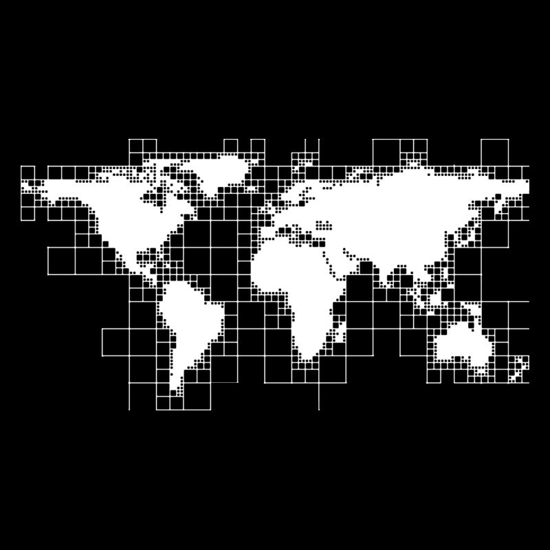 World Map World Grid Digital