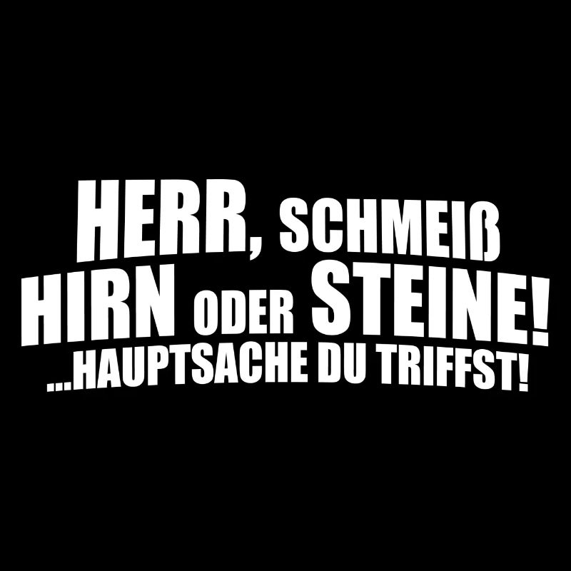 Herr, schmeiß Hirn oder Steine!