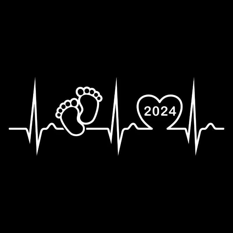 Courbe ECG - Courbe cardiaque - Bébé - Enceinte - 2024