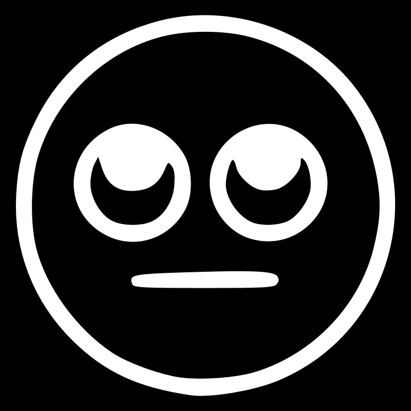 Emoji sketch neutral white