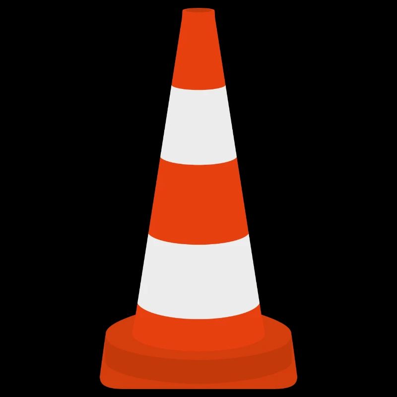 Cône de cône de trafic de pylônes Cône d’avertissement Cône icône de cône