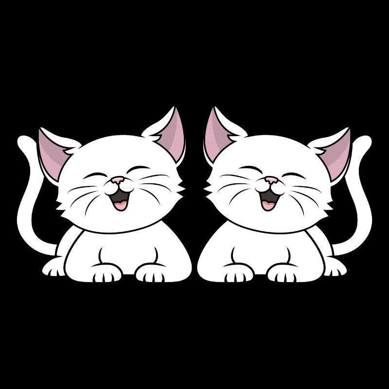 Mignon Chats Blancs Propriétaire de Chat Chaton