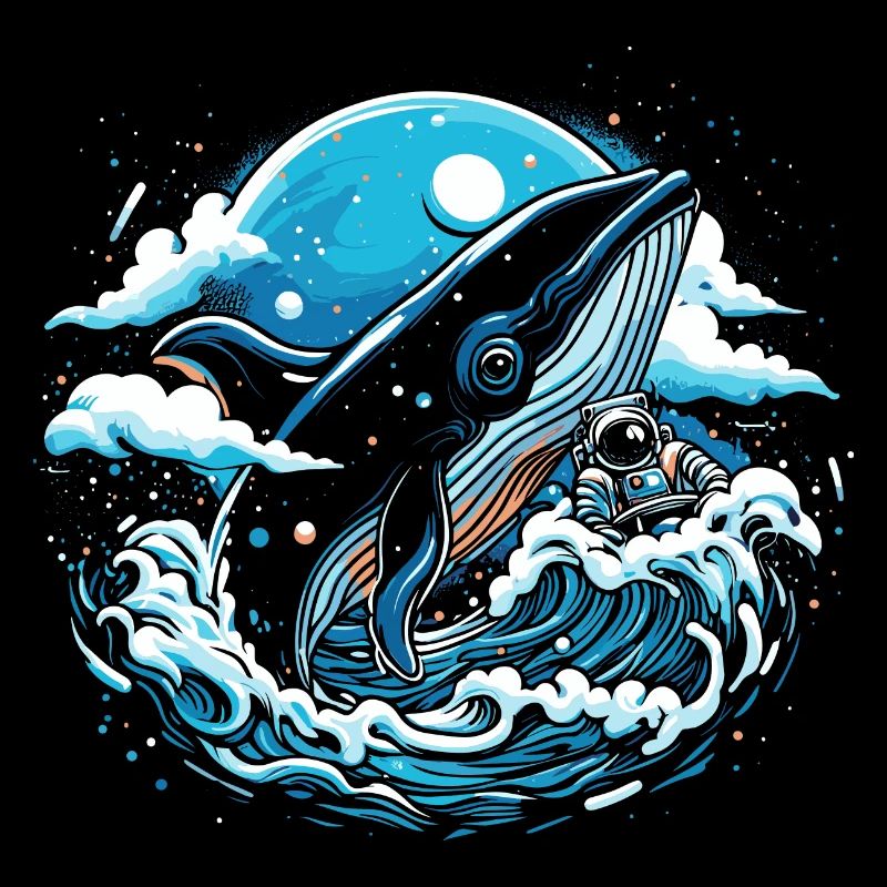 Imagination de baleine de l’espace