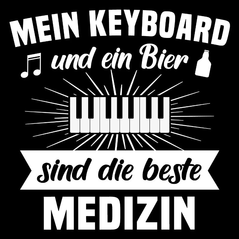 Keyboard Musiker Keyboarder Bier Geschenk