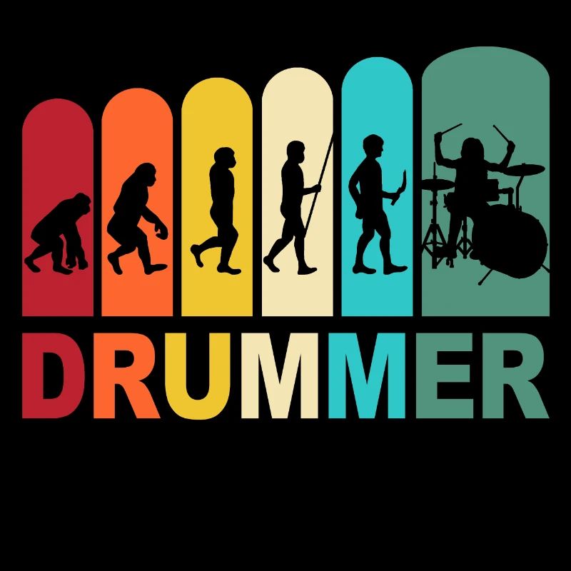 Drummer Evolution Schlagzeuger Schlagzeug Drums