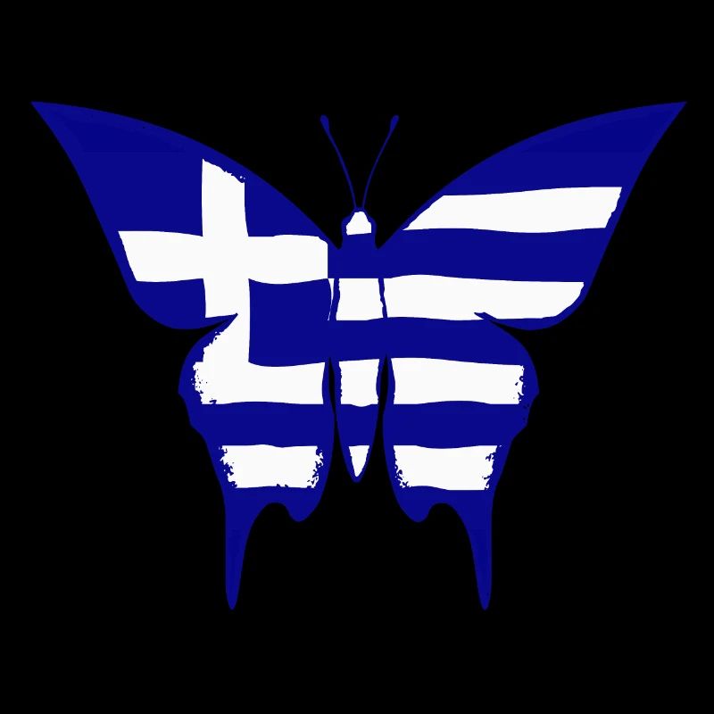 Drapeau de la Grèce papillon