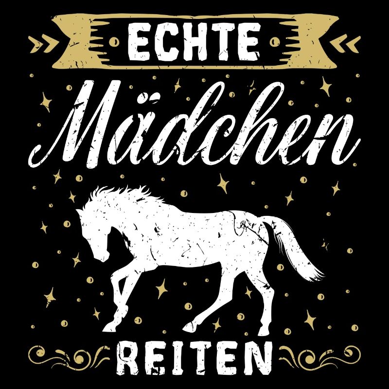 Echte Mädchen Reiten Pferde Geschenk