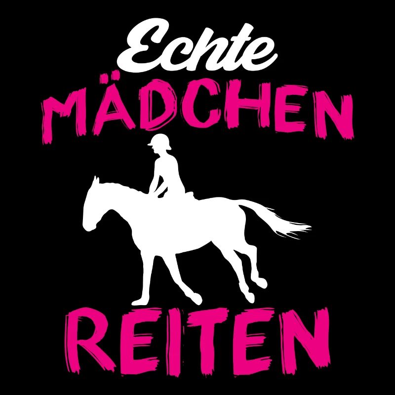 Echte mädchen reiten