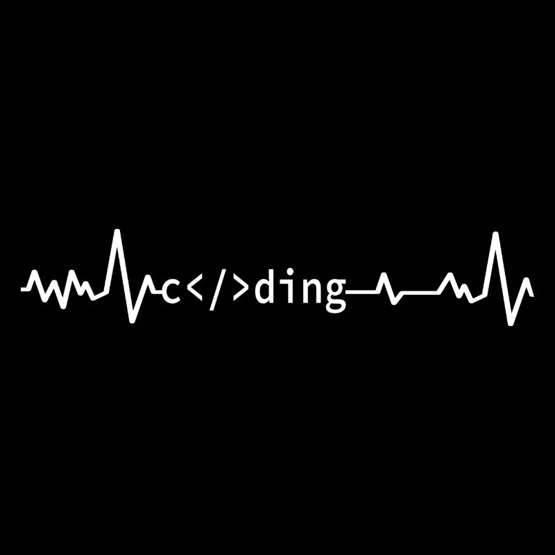 Computer Scientist Programmer Coding Heartbeat