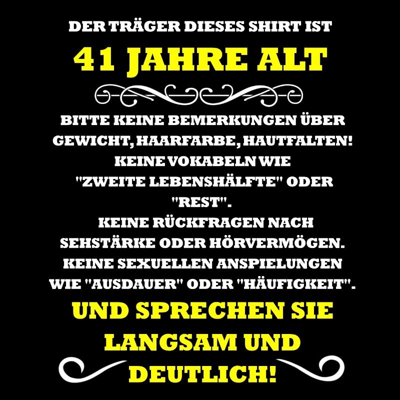 41. Geburtstag
