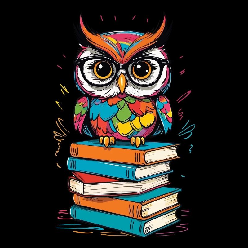 Bücher Eule Eulen Liebhaber Süße Buch Illustration
