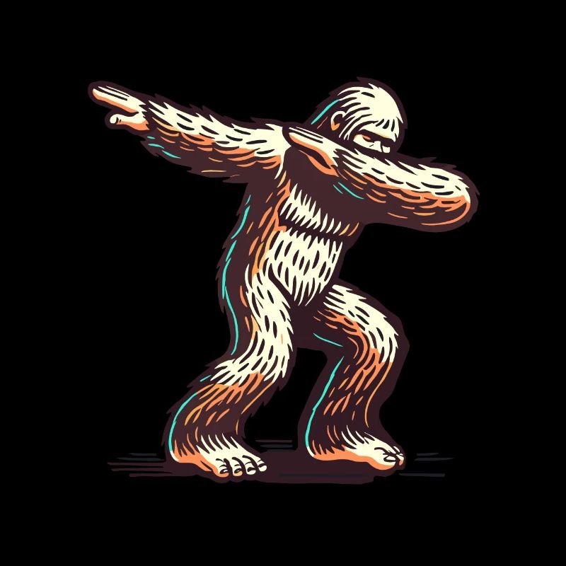 Dabbender Bigfoot Lustiges Dabbing Design