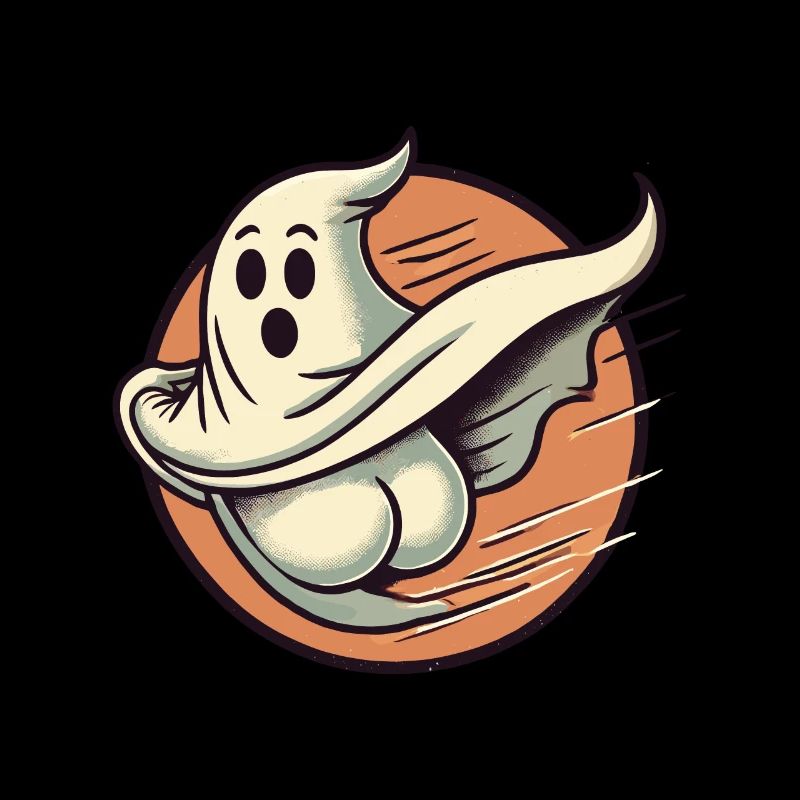 Funny Halloween Ghost Freak Under Sheet