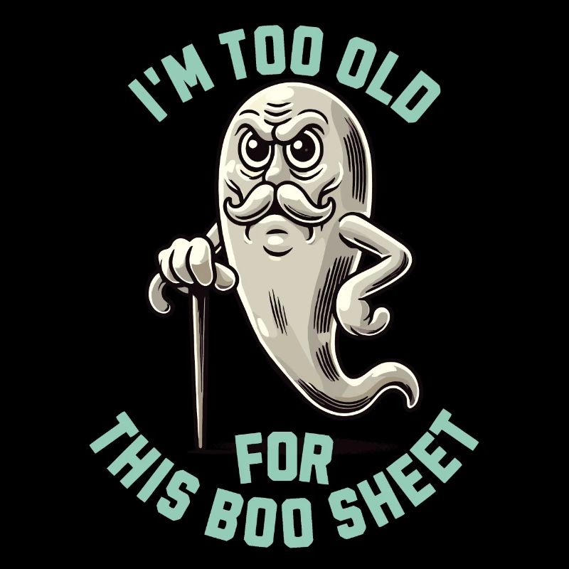 Boo Sheet Geist Lustiges Spruch Design