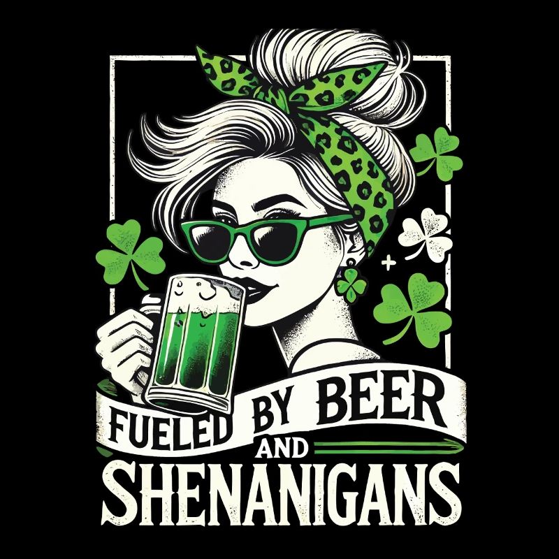 Saint-Patrick Bière drôle Shamrock Fun
