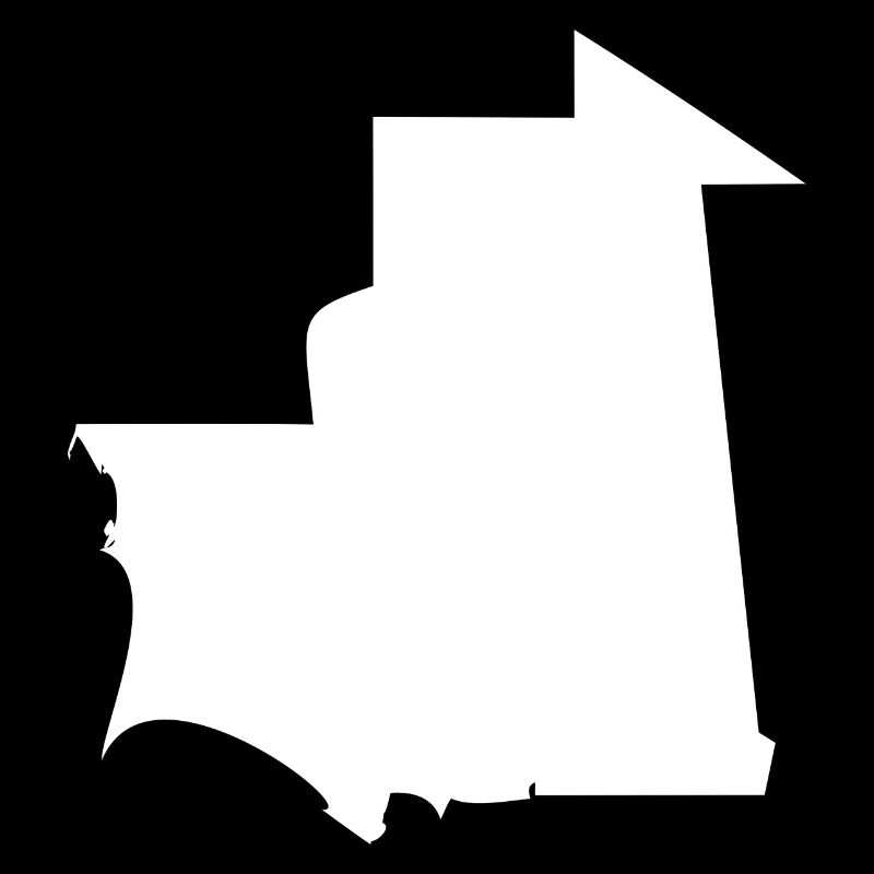 Mauritania map flag