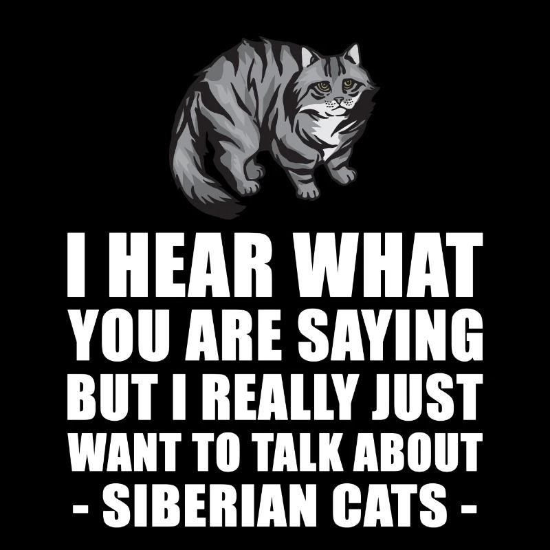Siberian Cat Cute Gift