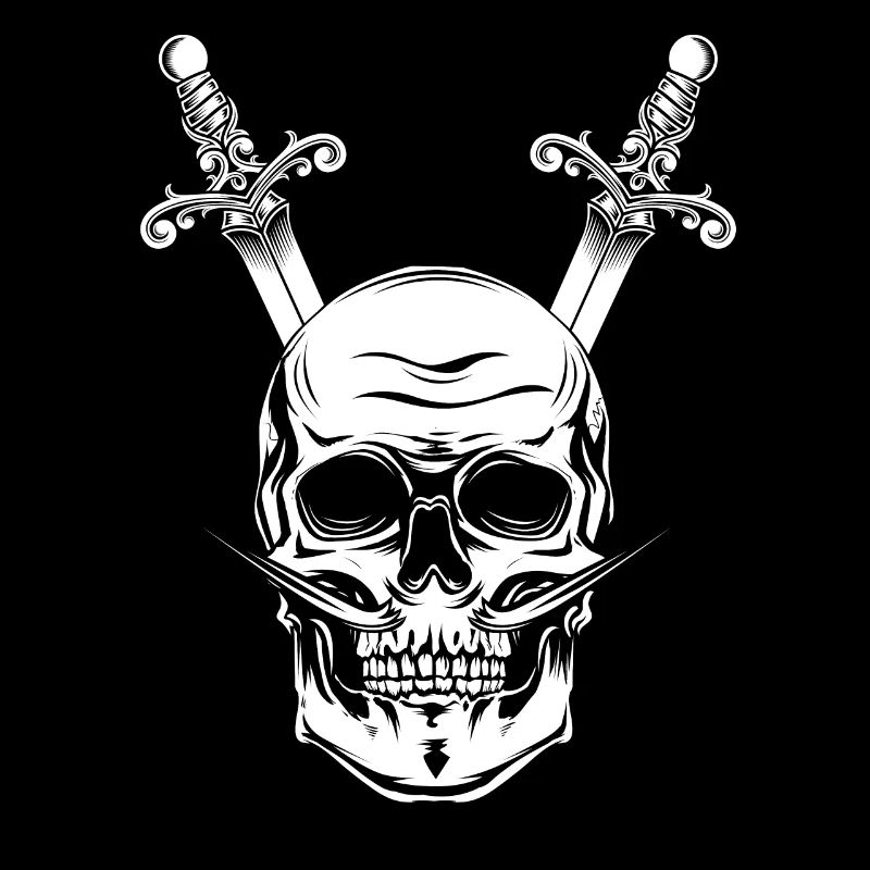 Sabre de crâne de pirate crâne dagues sabre