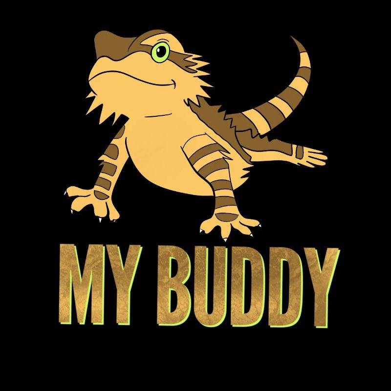 Drachen Echse eidechse mit bart mein bester kumpel