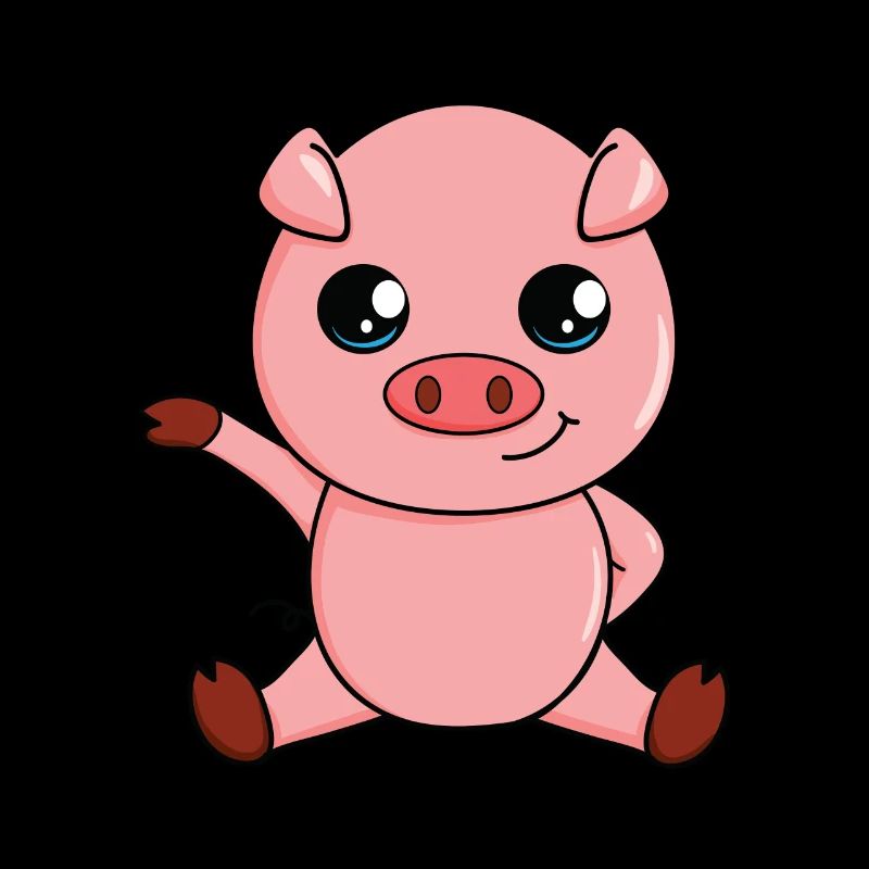 Animaux de dessin animé mignon - cochon