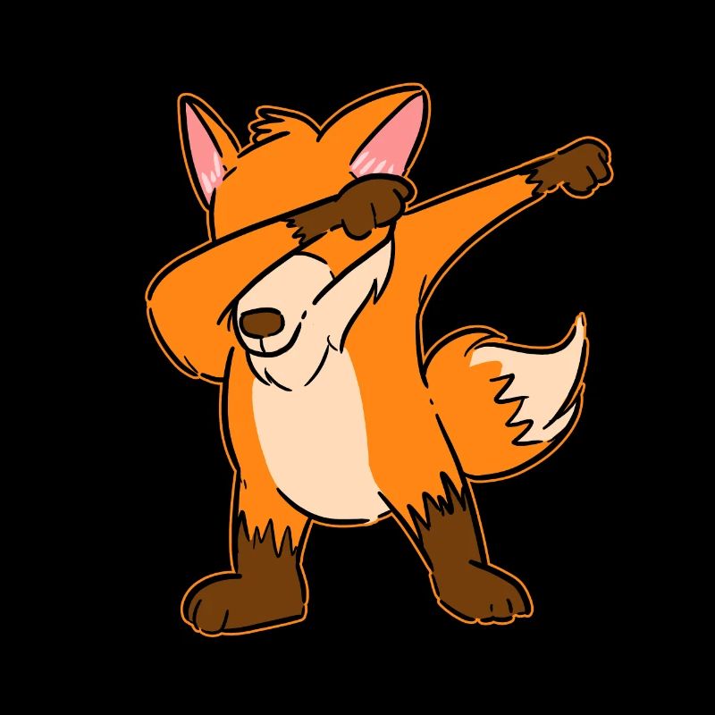 Cadeau de danse Dabbing Fox Dab drôle