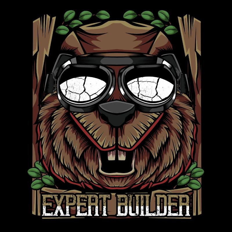 Beaver dam Constructeur d'animaux modernes