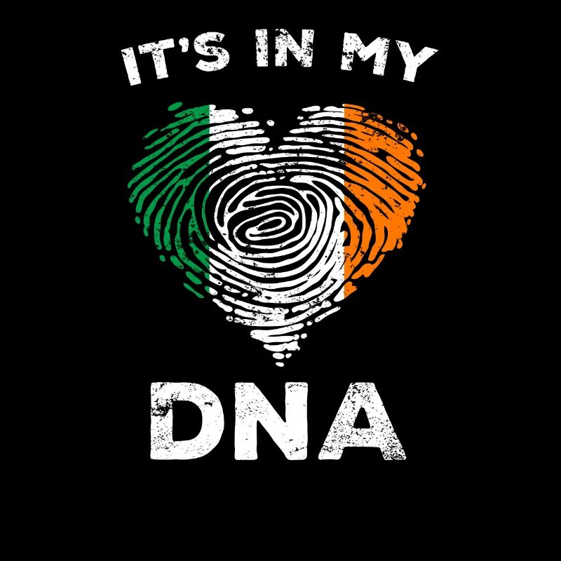 Drapeau de l'Irlande drapeau de l'Irlande empreinte de coeur