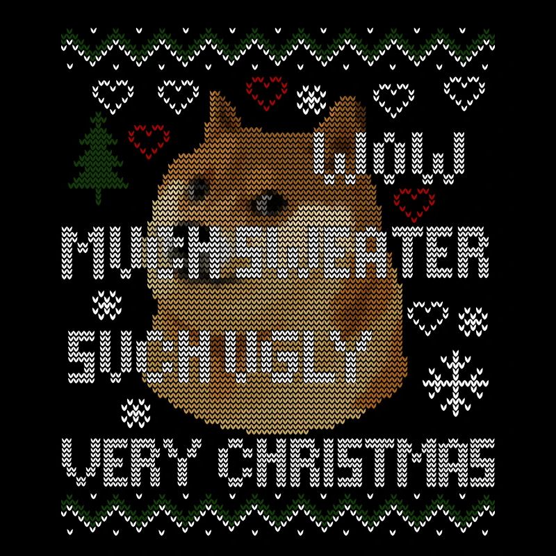 Doge Memes Ugly Christmas Pullover Sweat à capuche