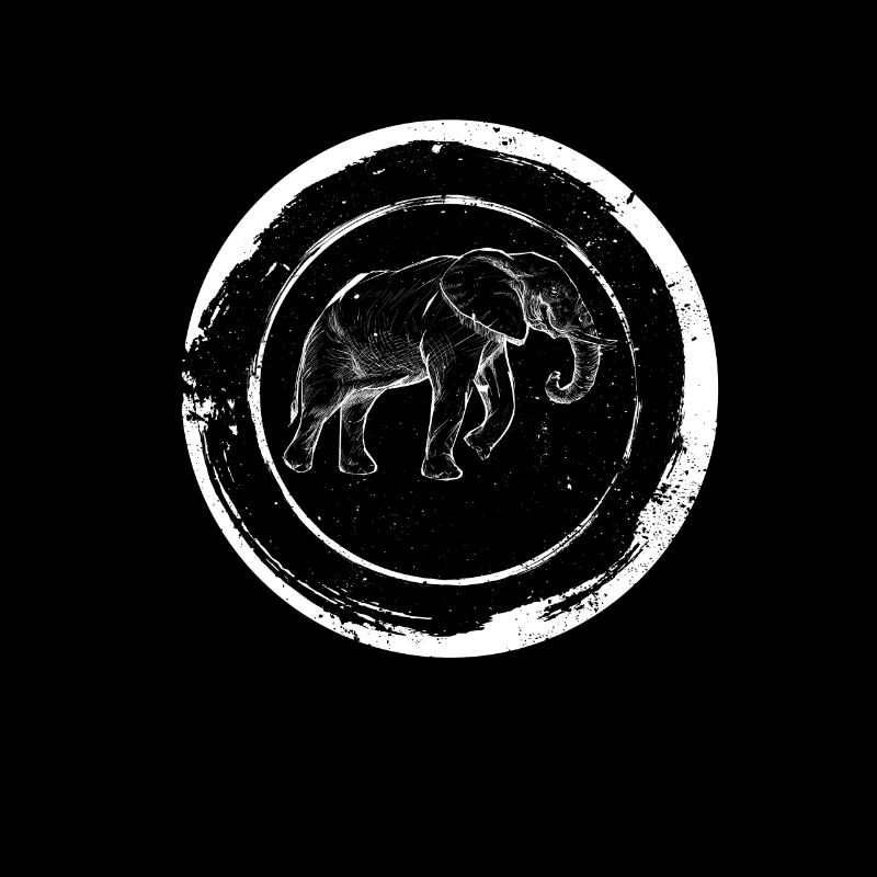 Elefant Kunst Tiergeschenk