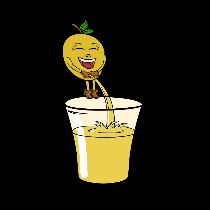 Zitrone pinkelt Limonade