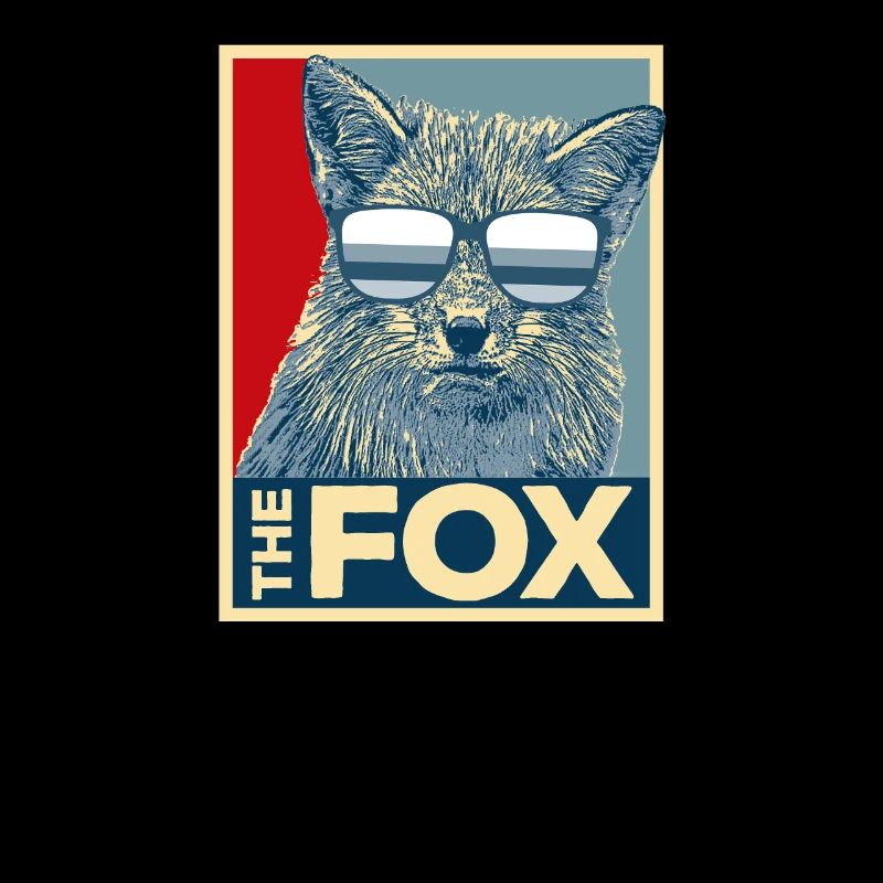 Fuchs Tiere Tier Cool WildnisComic Geschenk