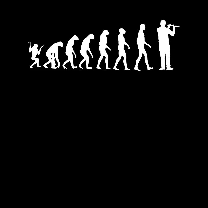 Flötist Evolution Querflötist Flötist