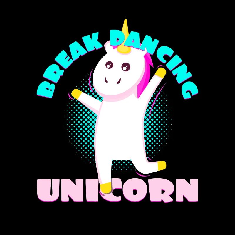 Breakdancing Einhorn Unicorn Geschenkidee Breaking