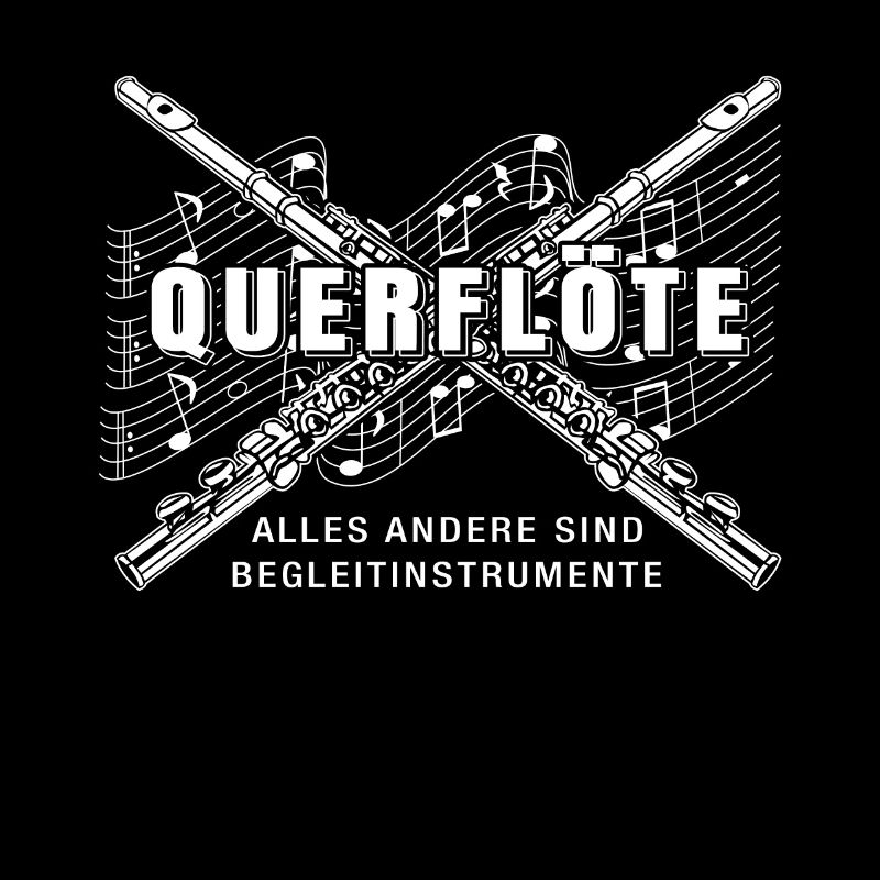 Querflöte Querflöten Spieler T-Shirt Geschenk