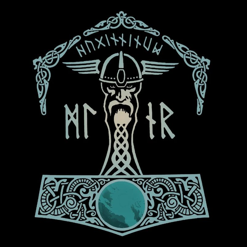 Thor Hammer Mjölnir Walhalla Viking Men