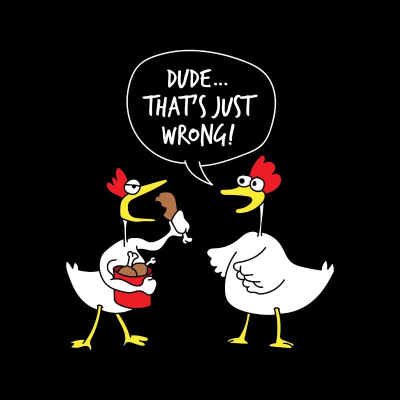 Chicken Huhn Hähnchen Spruch witzig Geschenk