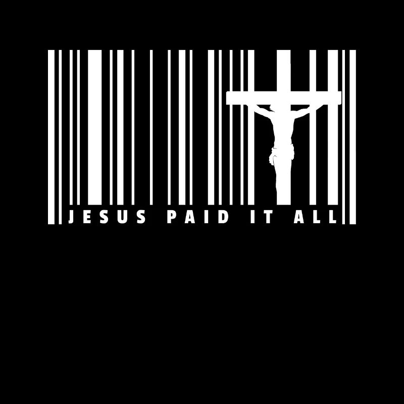 Jesus Barcode Bar Code T-Shirt Gift Faith
