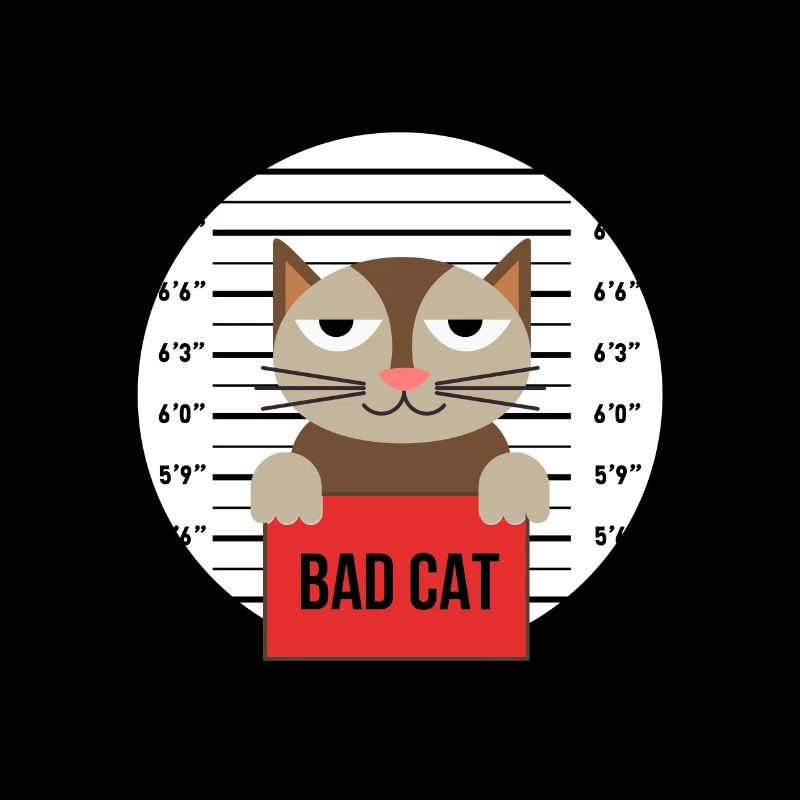 Süße Katze Gefängnis Knast Hinter Gittern Böse